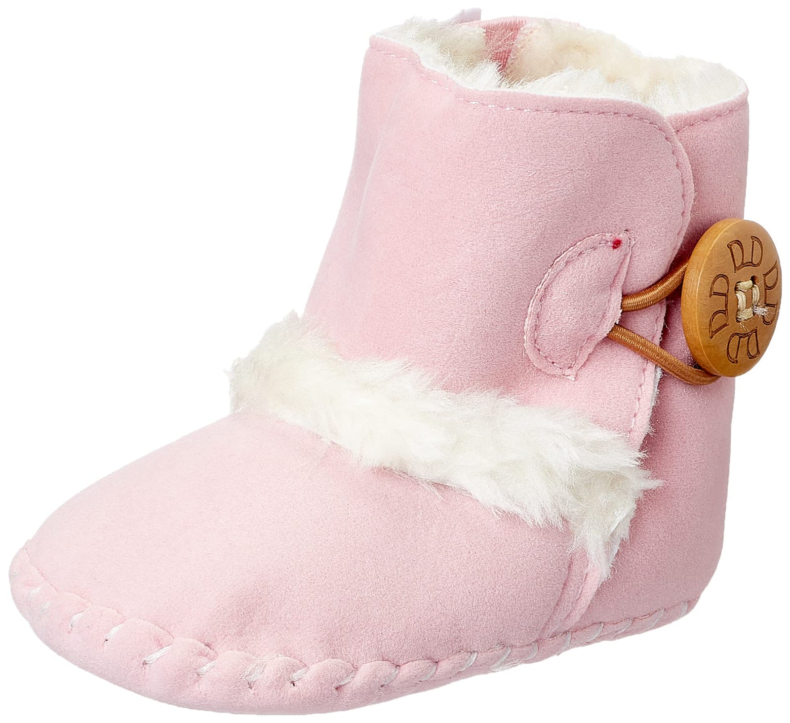 Mix & Max baby-girls Velvety Soft Fleece Ankle Boot