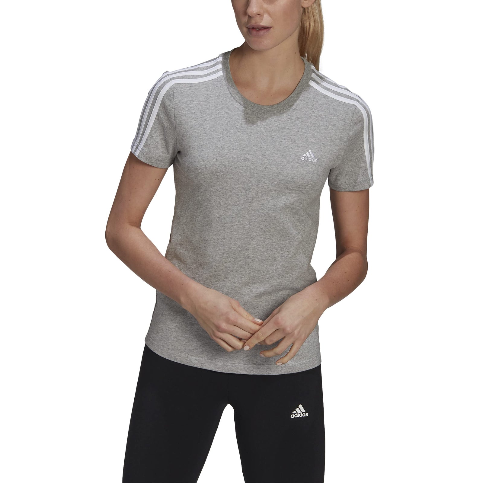 adidas womens ESSENTIALS SLIM T-SHIRT T-SHIRTS