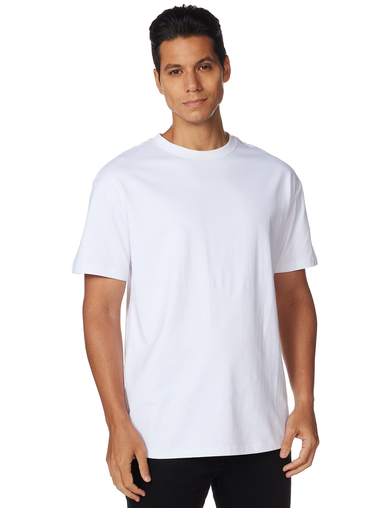 Urban Classics Men's Heavy Oversized Tee Wide Cut, Long Tee, Short Sleeves Shirt with Crew Neck, 100% Jersey Cotton (pack of 1)