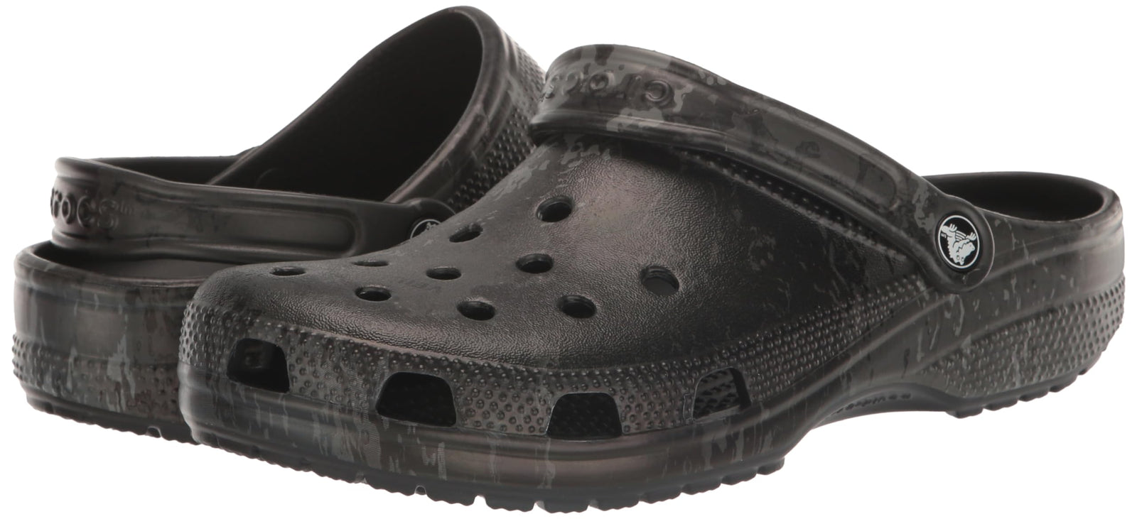 Crocs Unisex Classic Clog Slip-on Slingback Water Sandal, Black, 52/53 EU