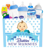 Bubbles new mummie natural box large for boys blue 15 items(multiple colors)