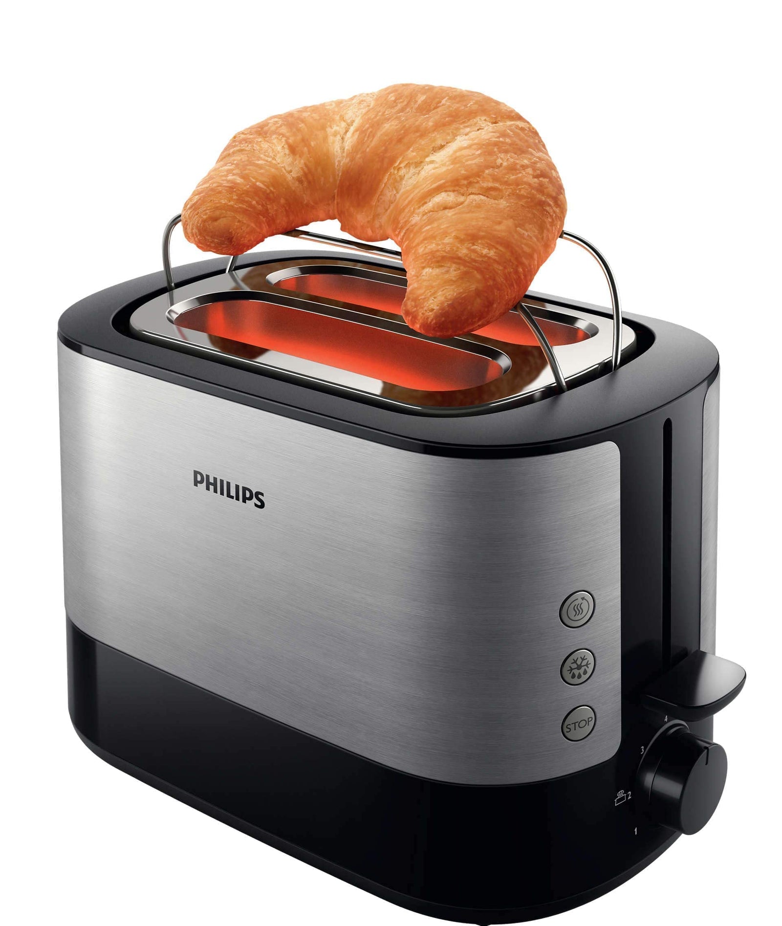 Philips Toaster Viva Collection, Extra Wide Slot,950W, reheat and defrost function, 7 settings, 2 years warranty, HD2637/91