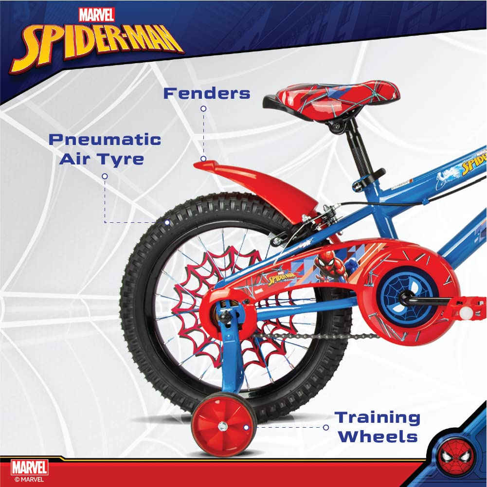 Spartan Bicycle for Kids Ages 3 4 5 6 7 | Spiderman Frozen Cars Princess Barbie Hot Wheels Character kids Bicycles | Little Children Girls bike Boys Bike With Training Wheels | 12 14 Inch Sizes