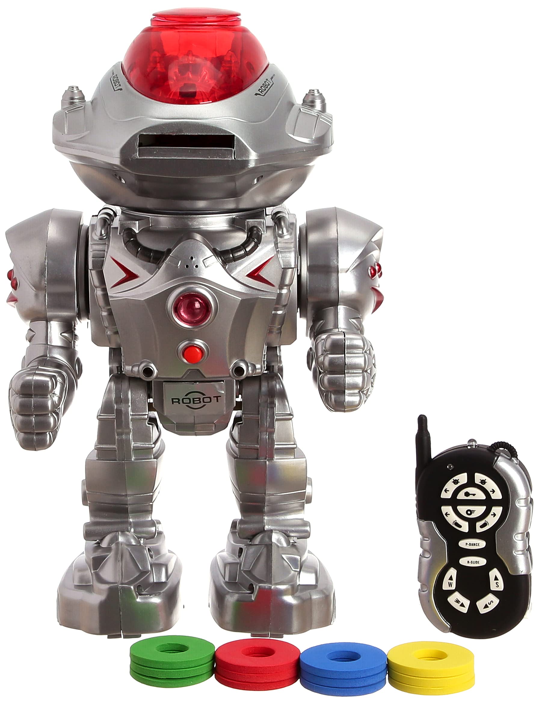 Intelligent robot (sound - light - disc release) battery operated + 3 years