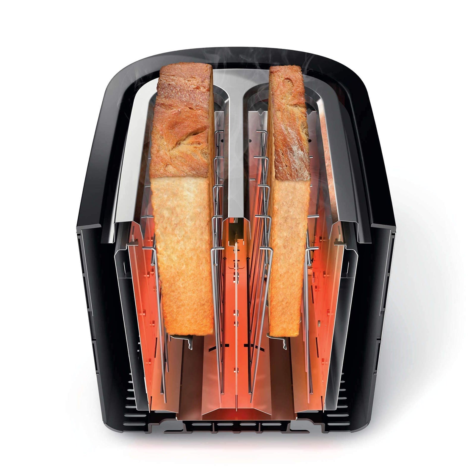 Philips Toaster Viva Collection, Extra Wide Slot,950W, reheat and defrost function, 7 settings, 2 years warranty, HD2637/91