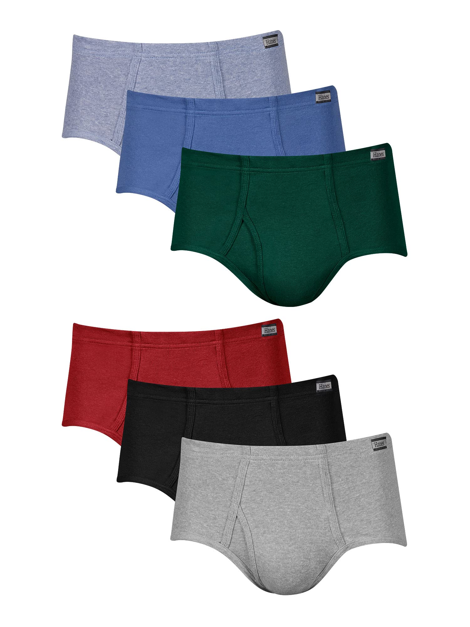 Hanes Men's Hanes Men's Mid Rise Brief 6 Pack Briefs (pack of 6)