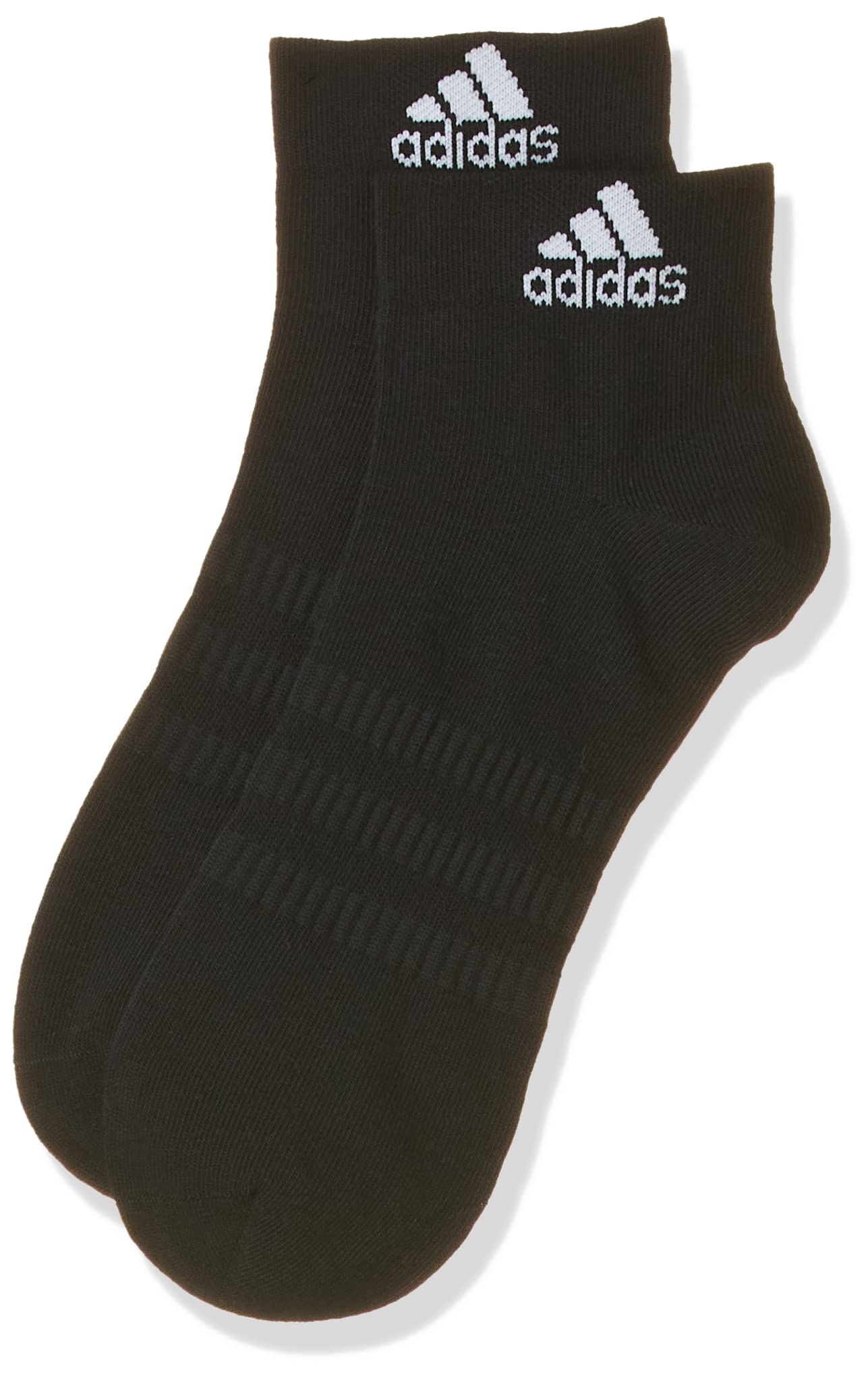 adidas Light 3 Side Stripe Unisex ankle Socks - White and Black