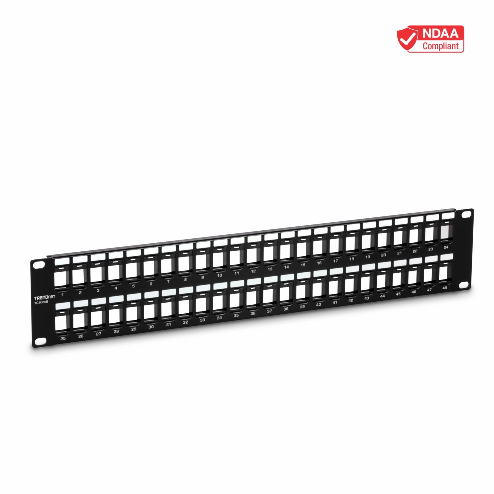 لوحة توصيل TRENDnet 48-Port Blank Keystone 2U HD (TC-KP48)