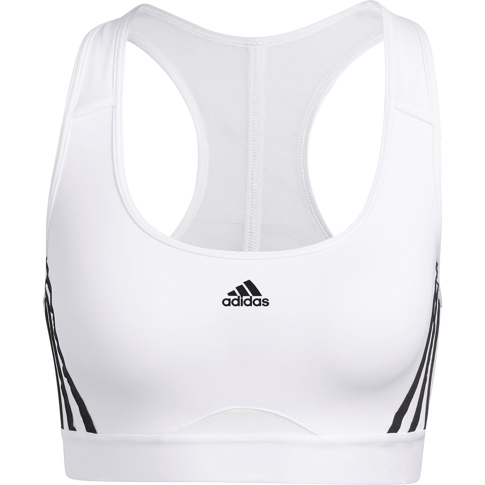 adidas Women's Powerreact Training Medium-Support 3-Stripes Bra