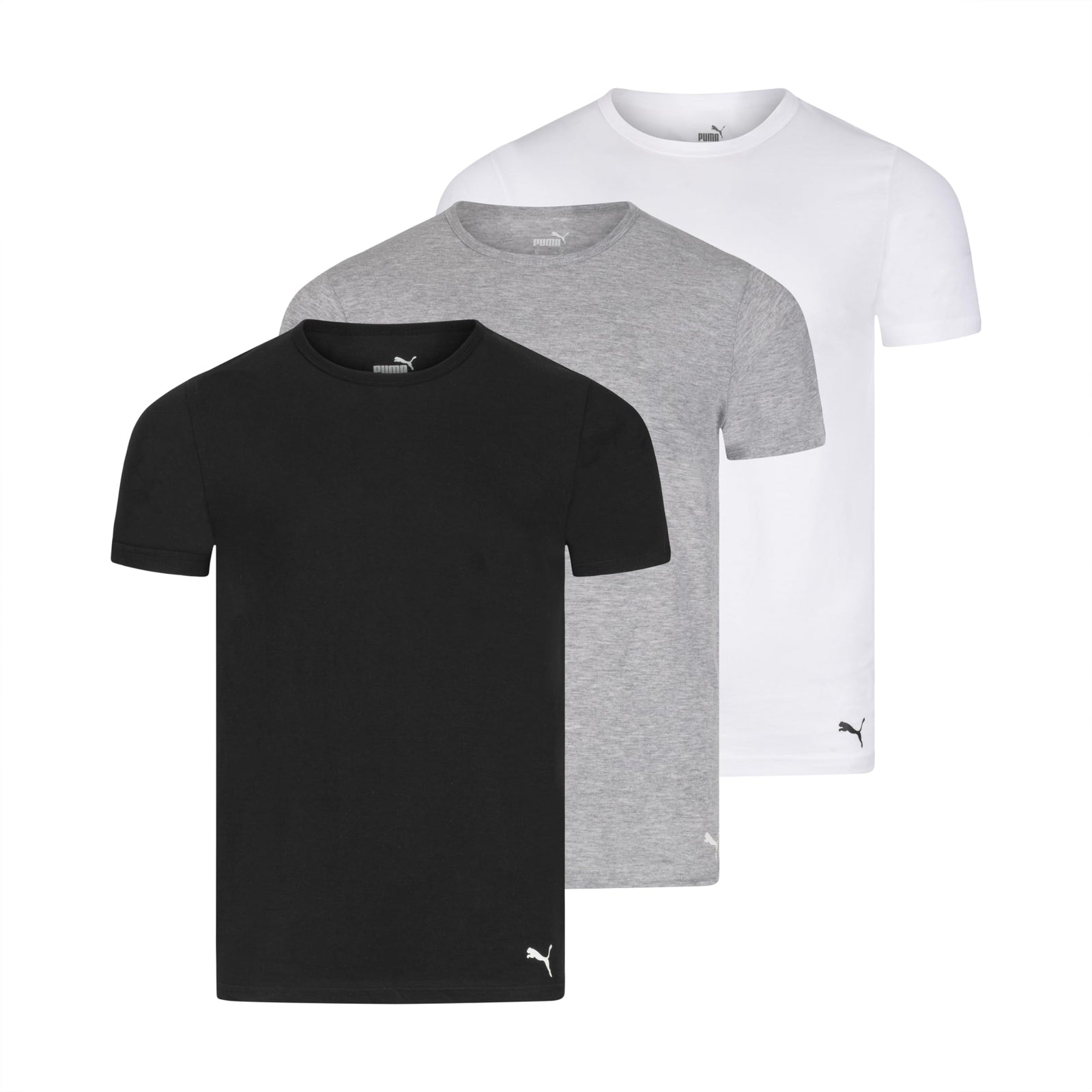 PUMA Men's 3 Pack Crew Neck T-Shirts