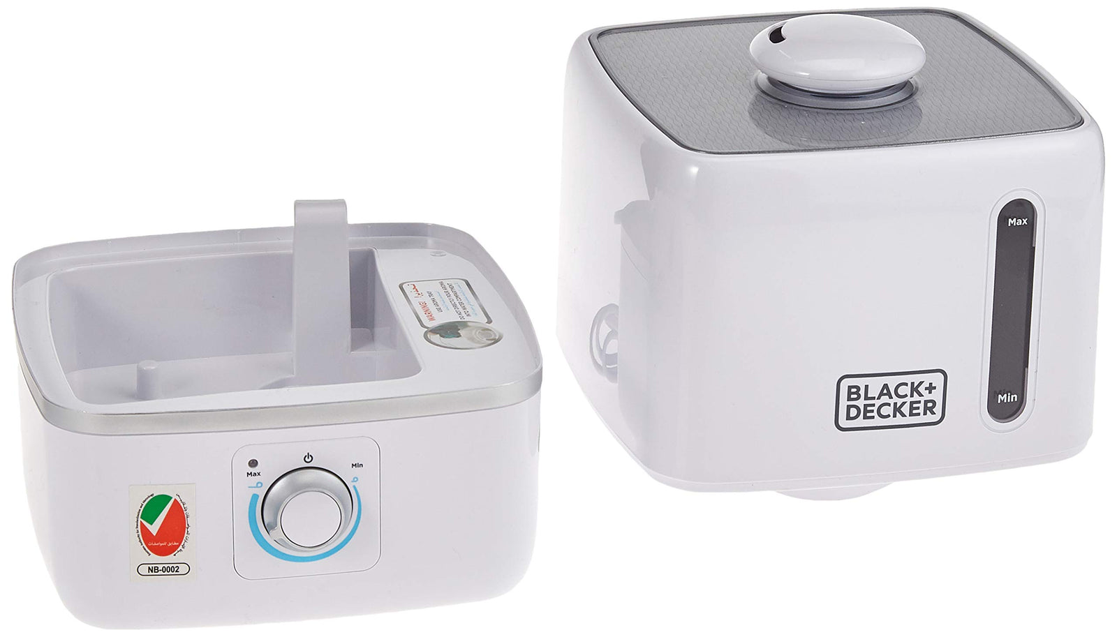 Black+Decker 3L Air Humidifier Area Coverage 430sqft Ultrasonic System With Mist Level Control, Auto Shutoff and Water Indicator That Removes Impurities From The HM3000-B5