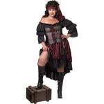 California Costumes Plus Size Pirate Wench Costume, Multicolored, XXL