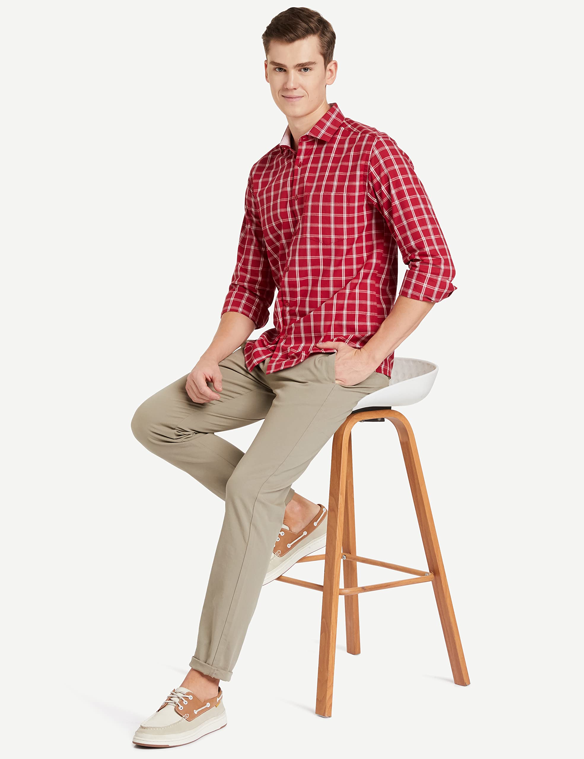 Diverse Men's Checkered Regular Shirt