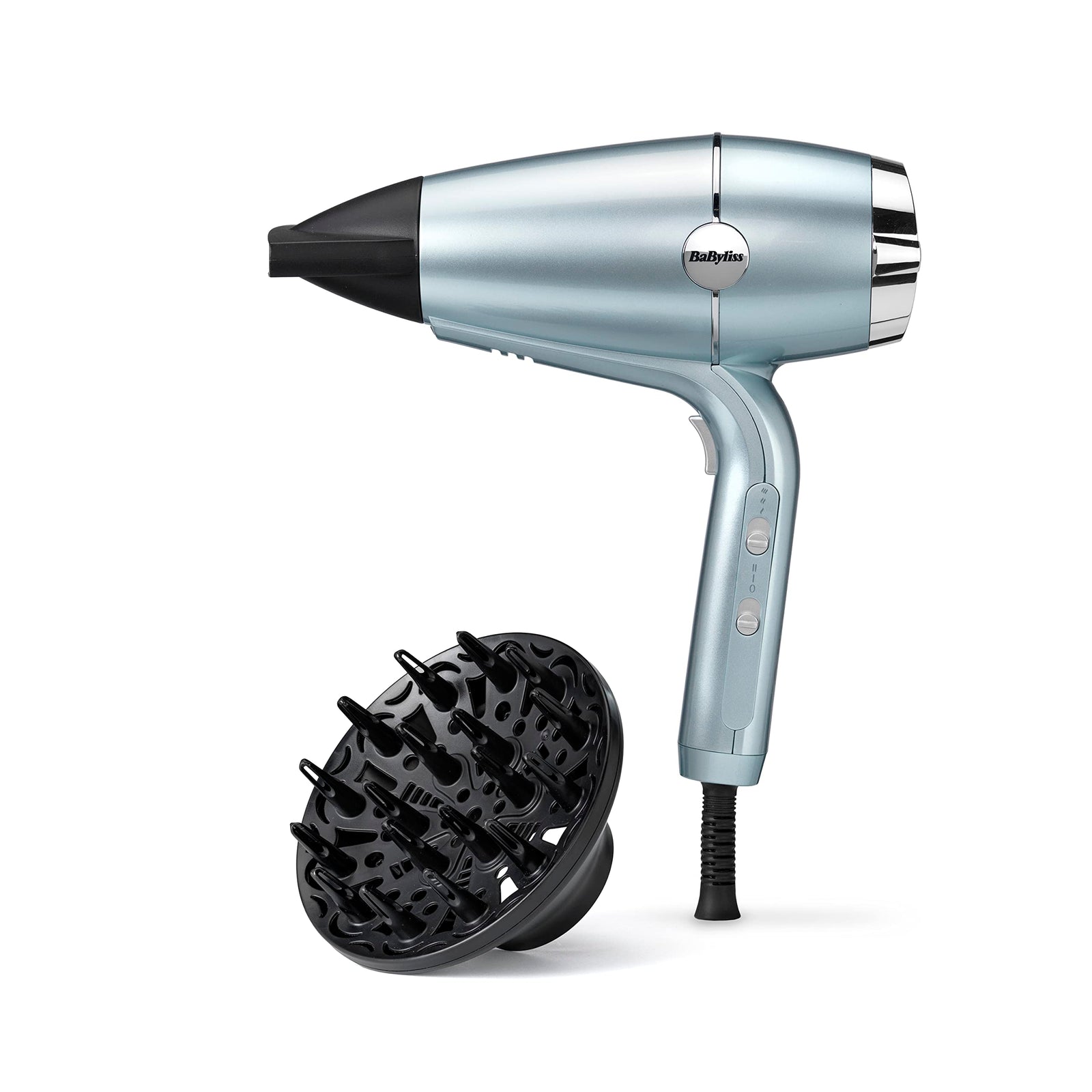 BaByliss DC Hair Dryer 2100w | Advanced Plasma Ionic Technology & Lightweight For Easy Handling| Super HtDC Motor With 2.5m Swivel Ball Cord |Salon-quality Results At Home| D773DSDE(Blue)