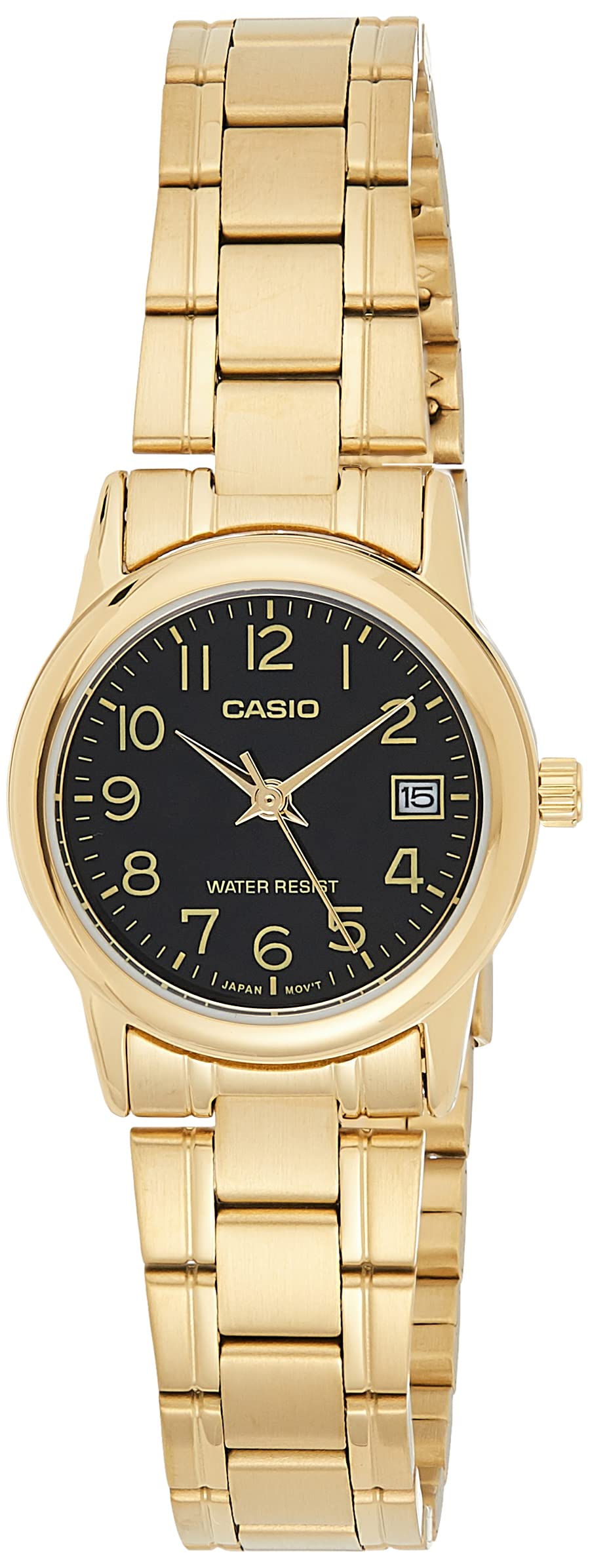 Casio Watch For Women Quartz, Analog Display and Stainless Steel Strap