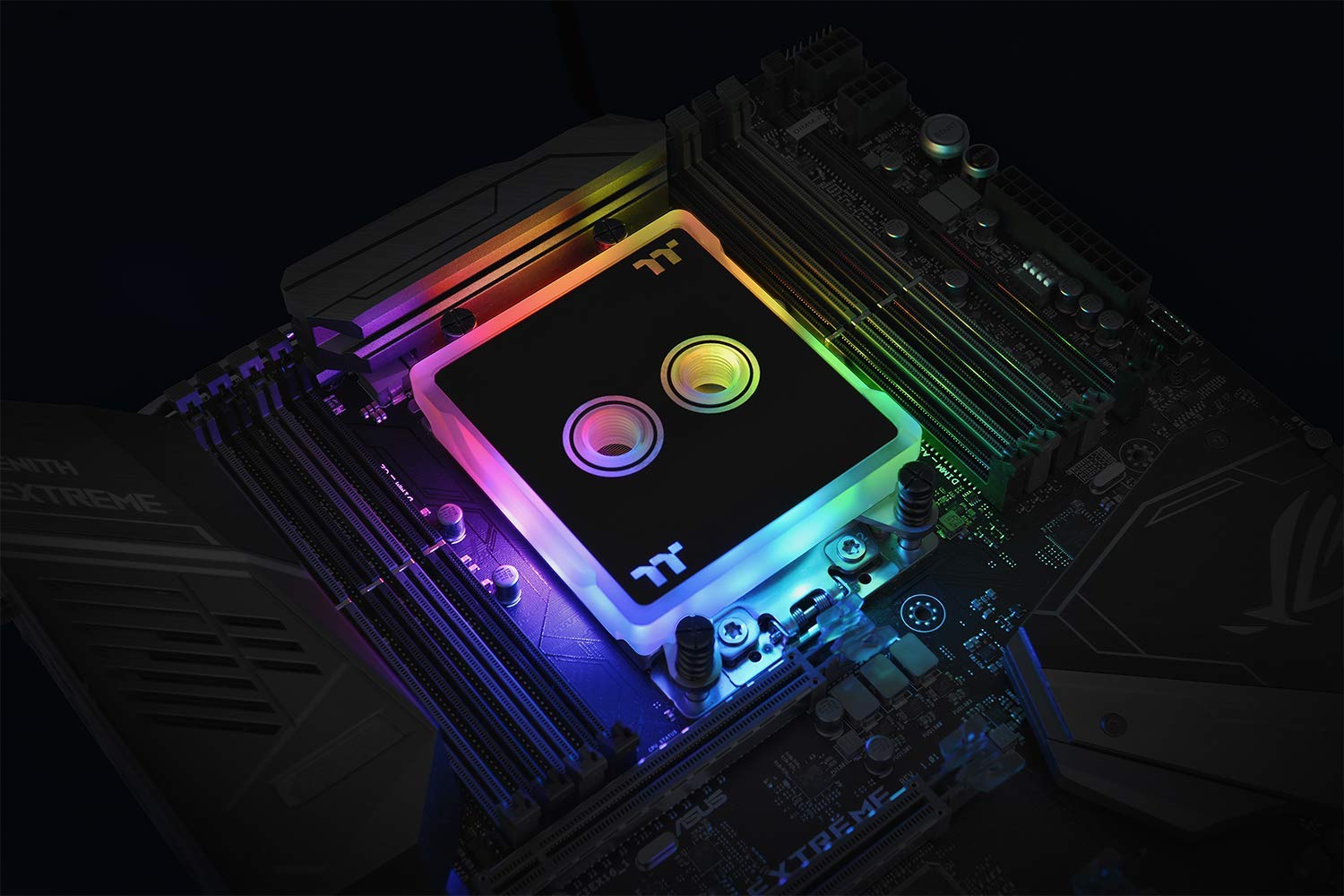 Thermaltake Pacific W6 16.8 Million Color RGB Alexa Razer Chroma Syncable Amd Ryzen Threadripper Tr4 Full Coverage Cpu Water Block Cl-W225-Cu00Sw-A  ‎Thermaltake   