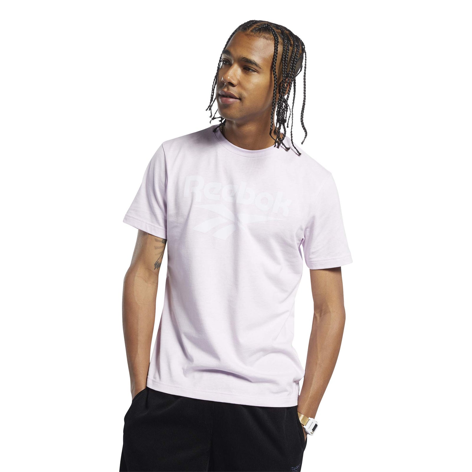 T-shirt Reebok Vector Logo For Men, Rose, L