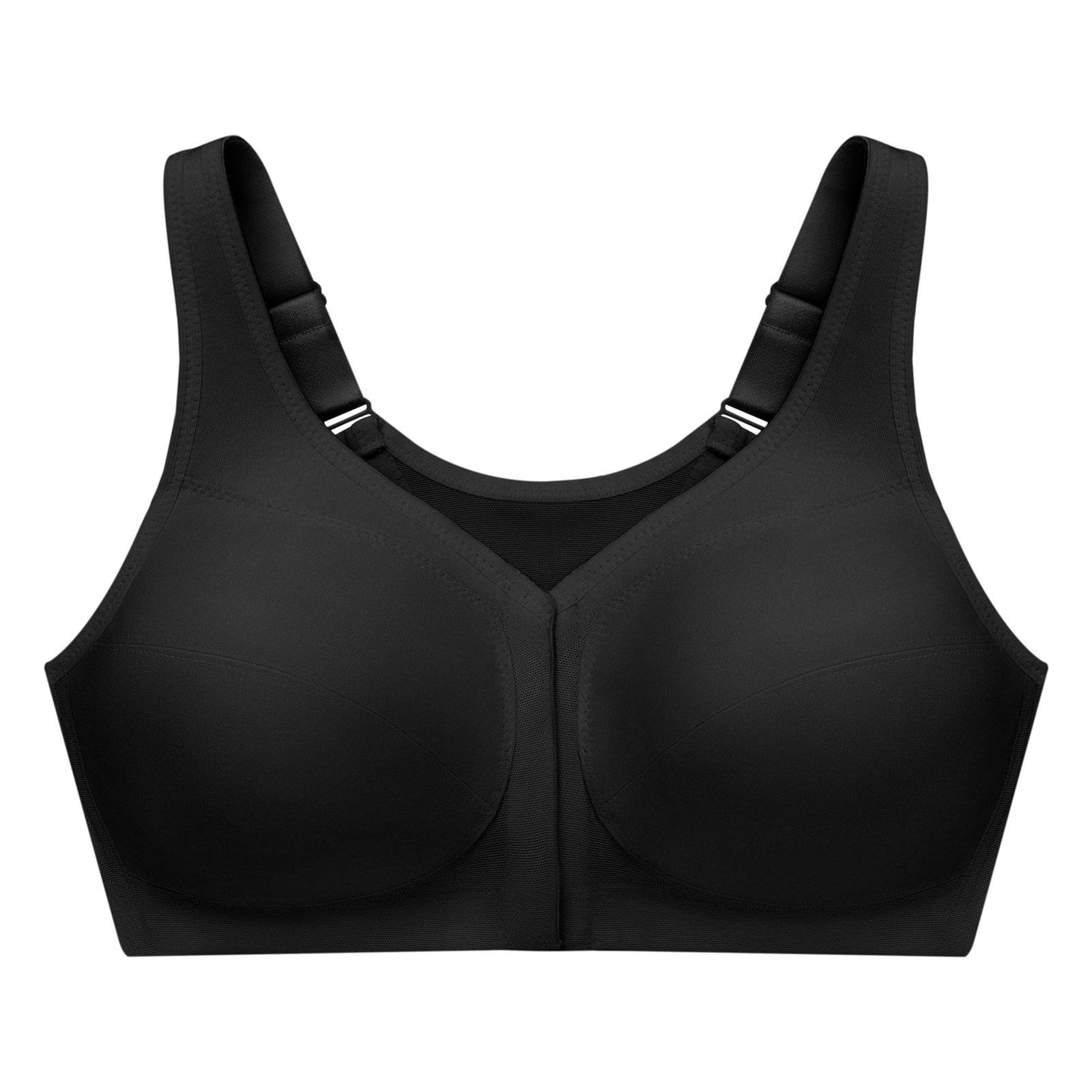 Glamorise womens MagicLift Front Close Posture Support Bra 360 Support Magiclift Front-close Posture-back Bra (pack of 1) Size: 100K Color: Black