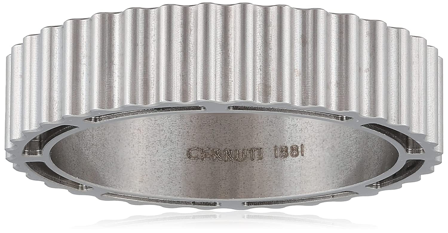 Cerruti 1881 Ring For Men Stainless Steel Polish - 64, Non-Precious Metal, No Gemstone