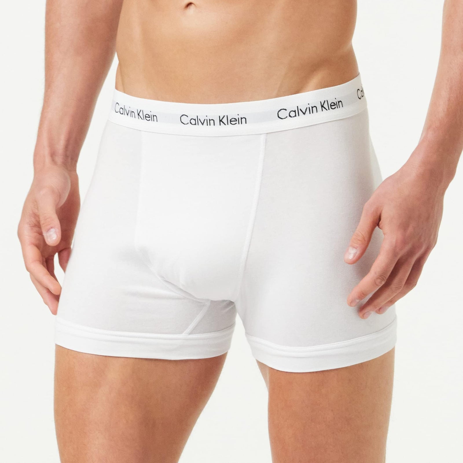 Calvin Klein Men's 3P Low Rise Trunks (pack of 3) , WHITE , XS