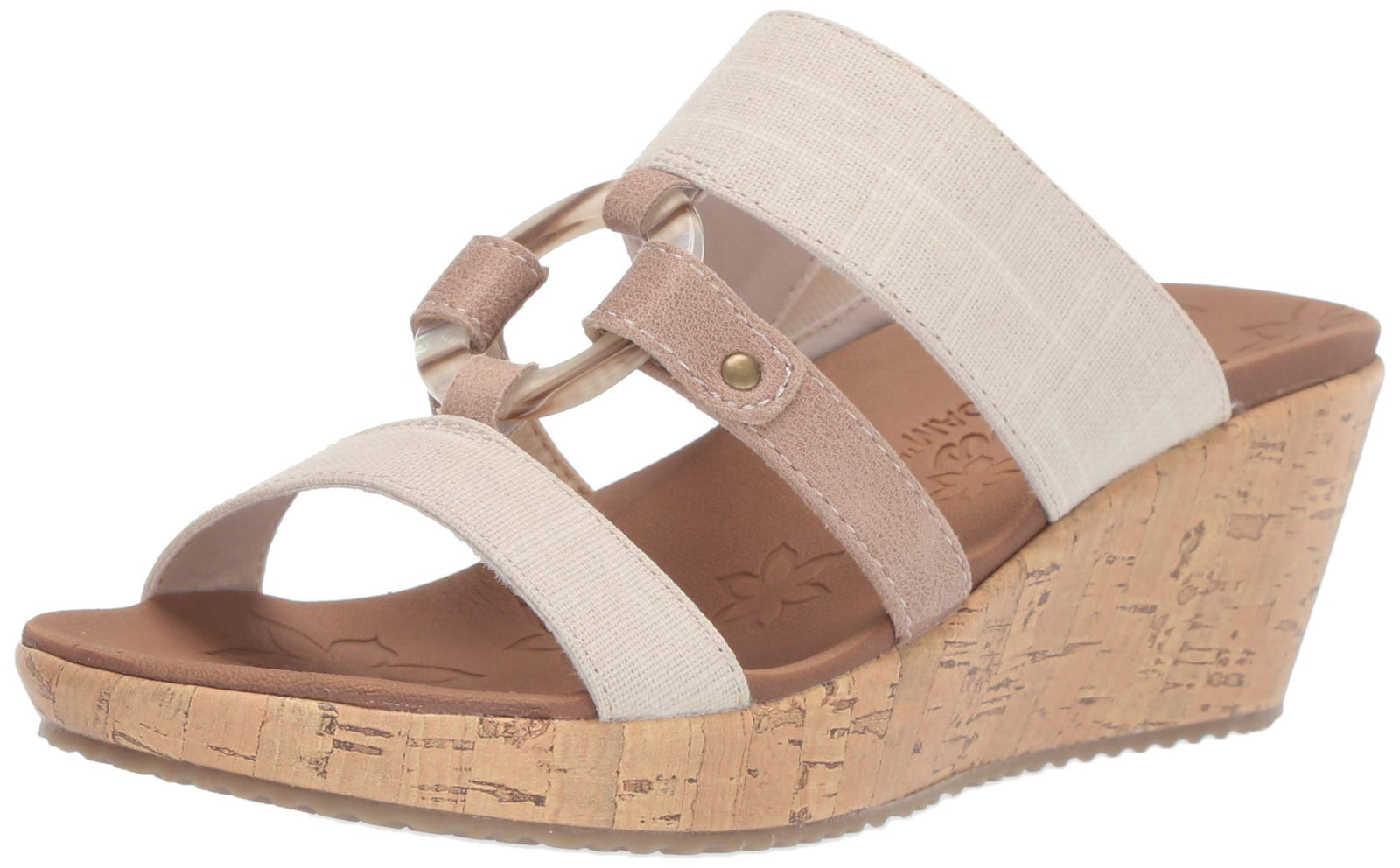 Skechers BEVERLEE - Multi-Strap O-Ring Slide womens Wedge Sandal