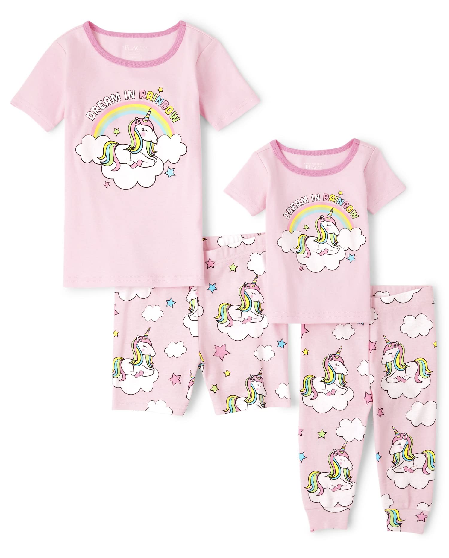 The Children's Place baby-girls TCP3027497-G PINK UNICORN PJ Baby and Toddler Sleepers