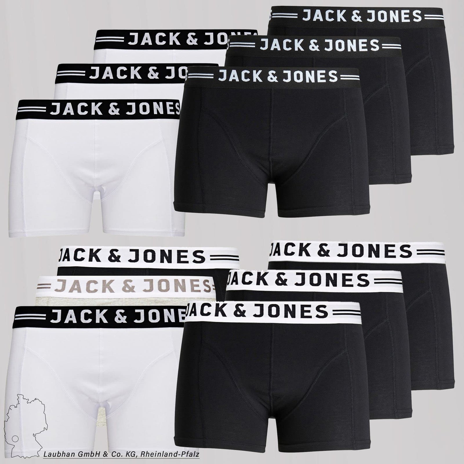 Jack & Jones mens Trunks (Pack Of 3)