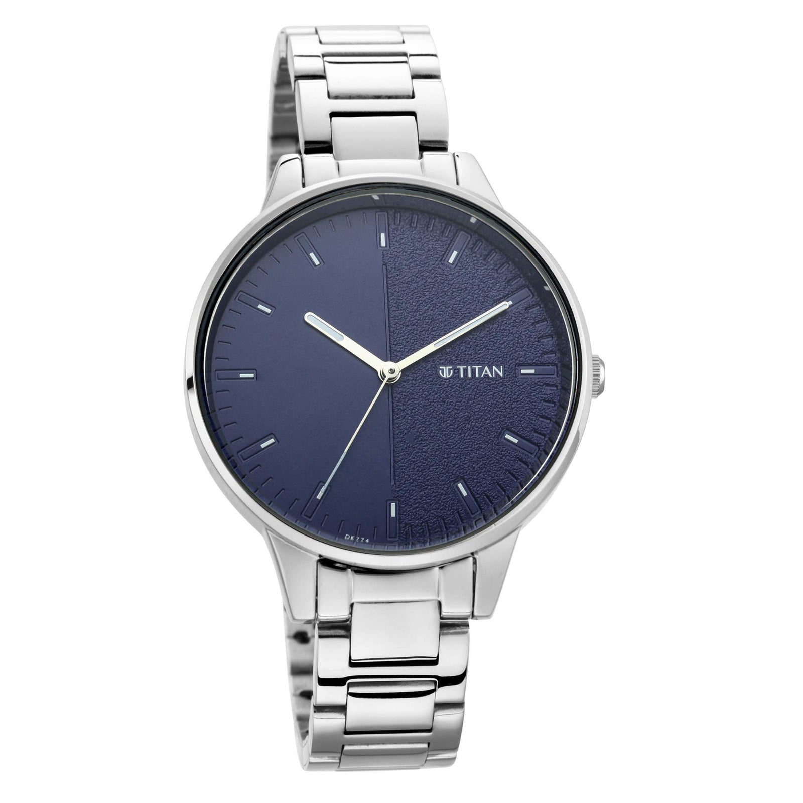 TITAN 2648SM01 Watch for Women Analog Blue Metal Band