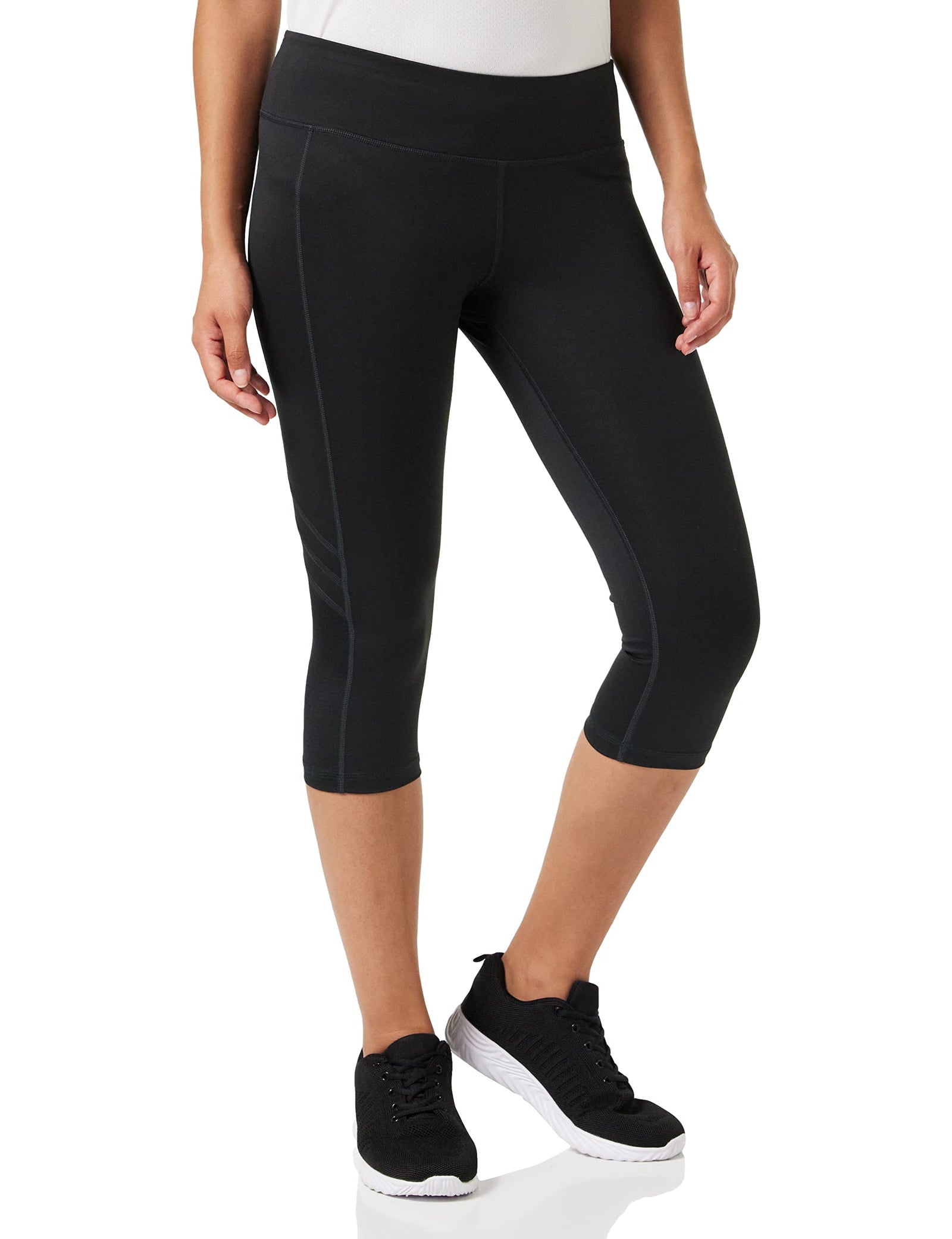 Reebok Women's Wor Mesh Capri 3/4 Tights;L