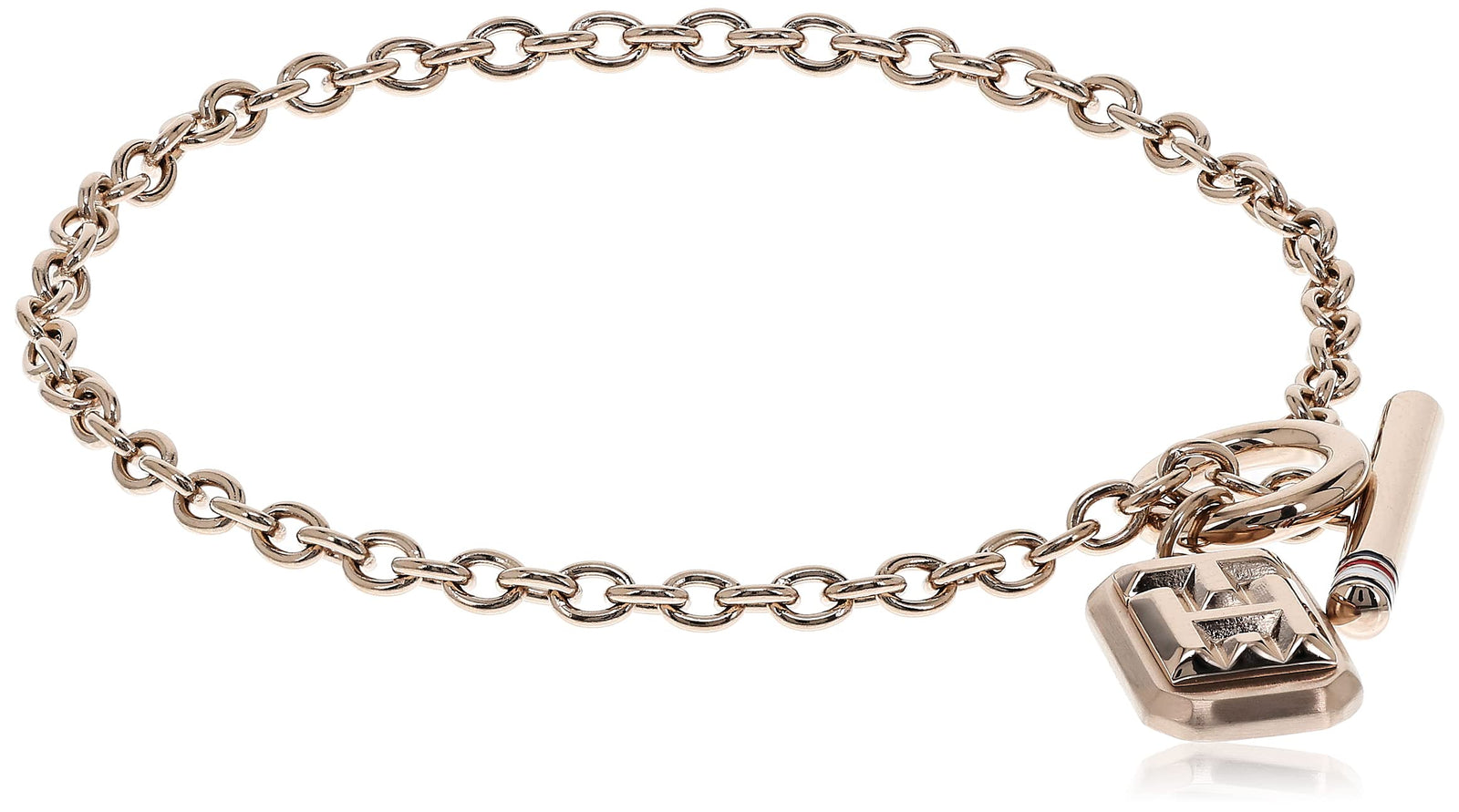 TOMMY HILFIGER Women Rose Gold Logo Charm Bracelet - 2780437