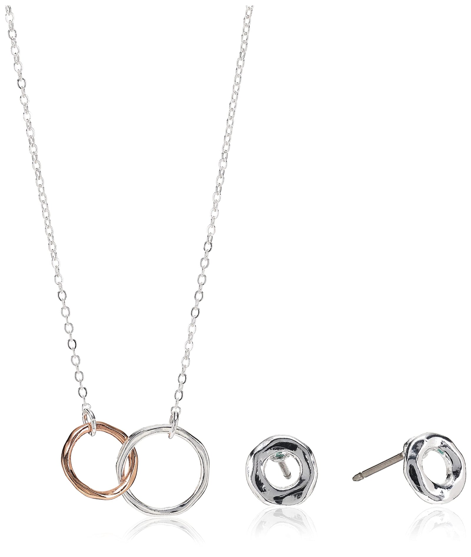 BUCKLEY LONDON ENTWINED RINGS EARRING AND PENDANT SET