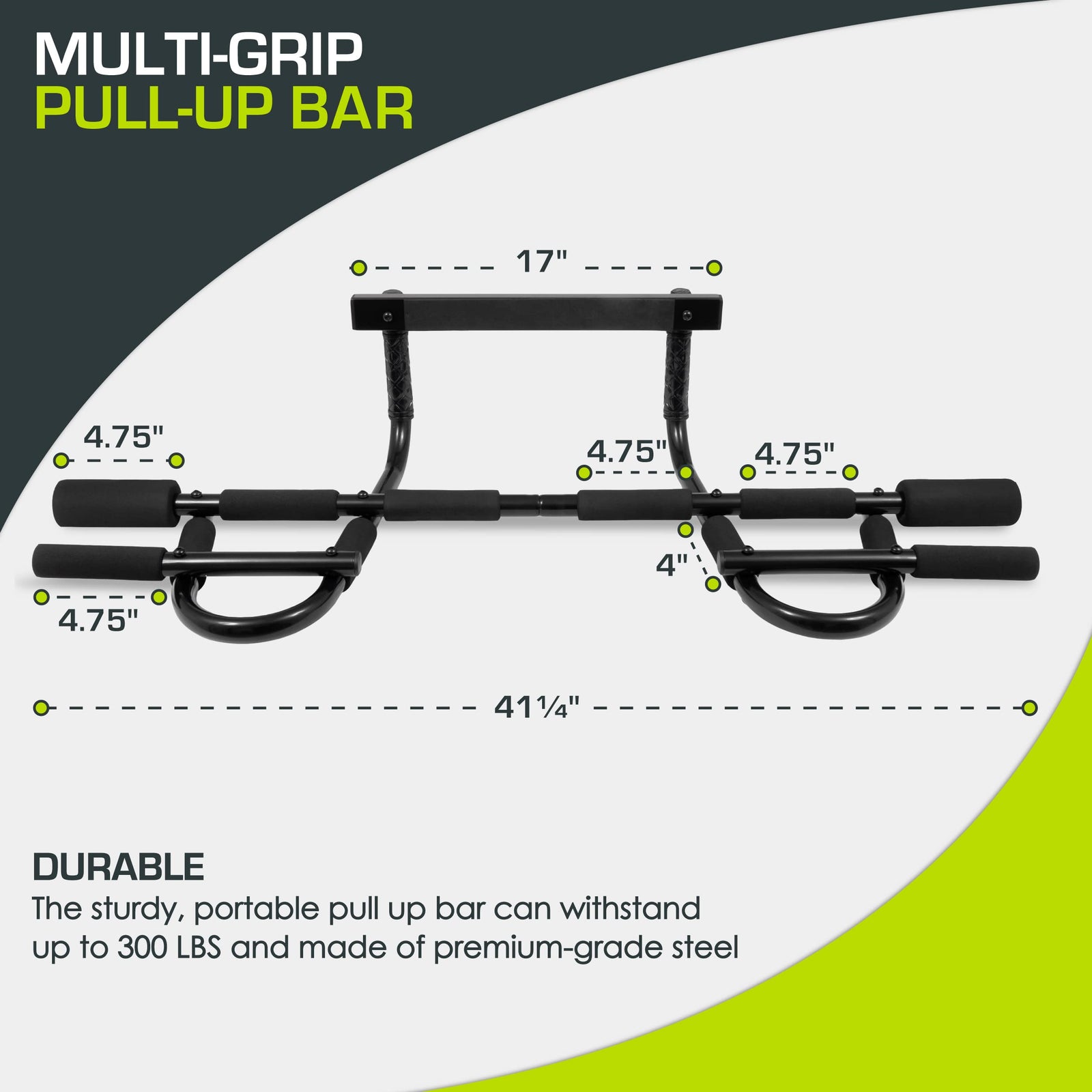 ProsourceFit Multi-Use Doorway Chin-Up/Pull-Up Bar, Portable & Easy Storage – Fitness Trainer for Home Gym Exercise