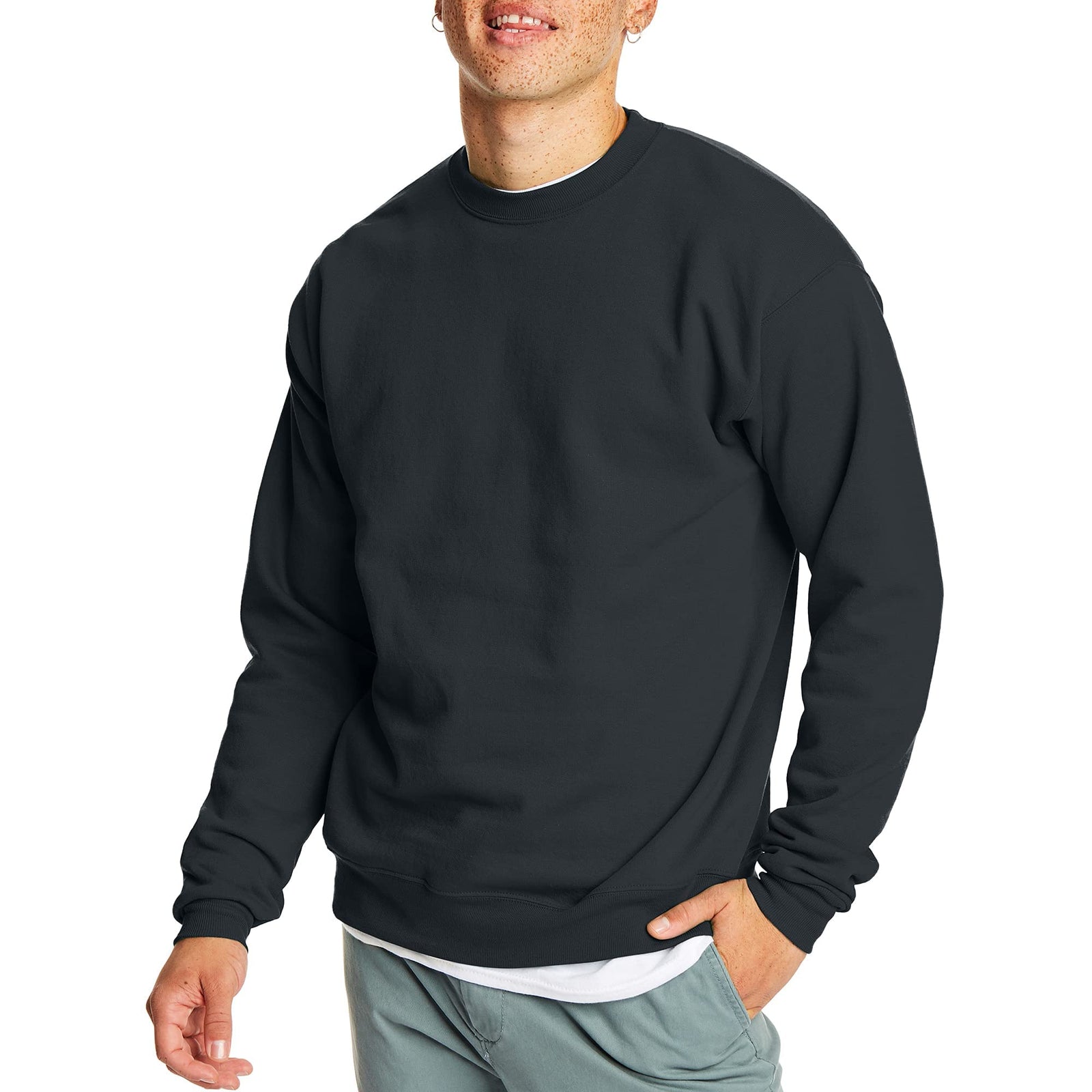 Hanes Mens EcoSmart Crewneck Sweatshirt P160