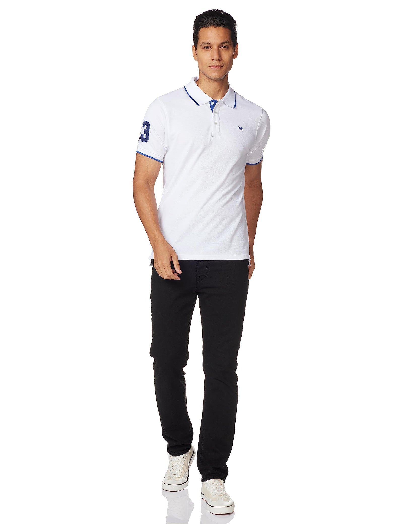 Deniklo Men's Solid Regular fit Polo Shirt