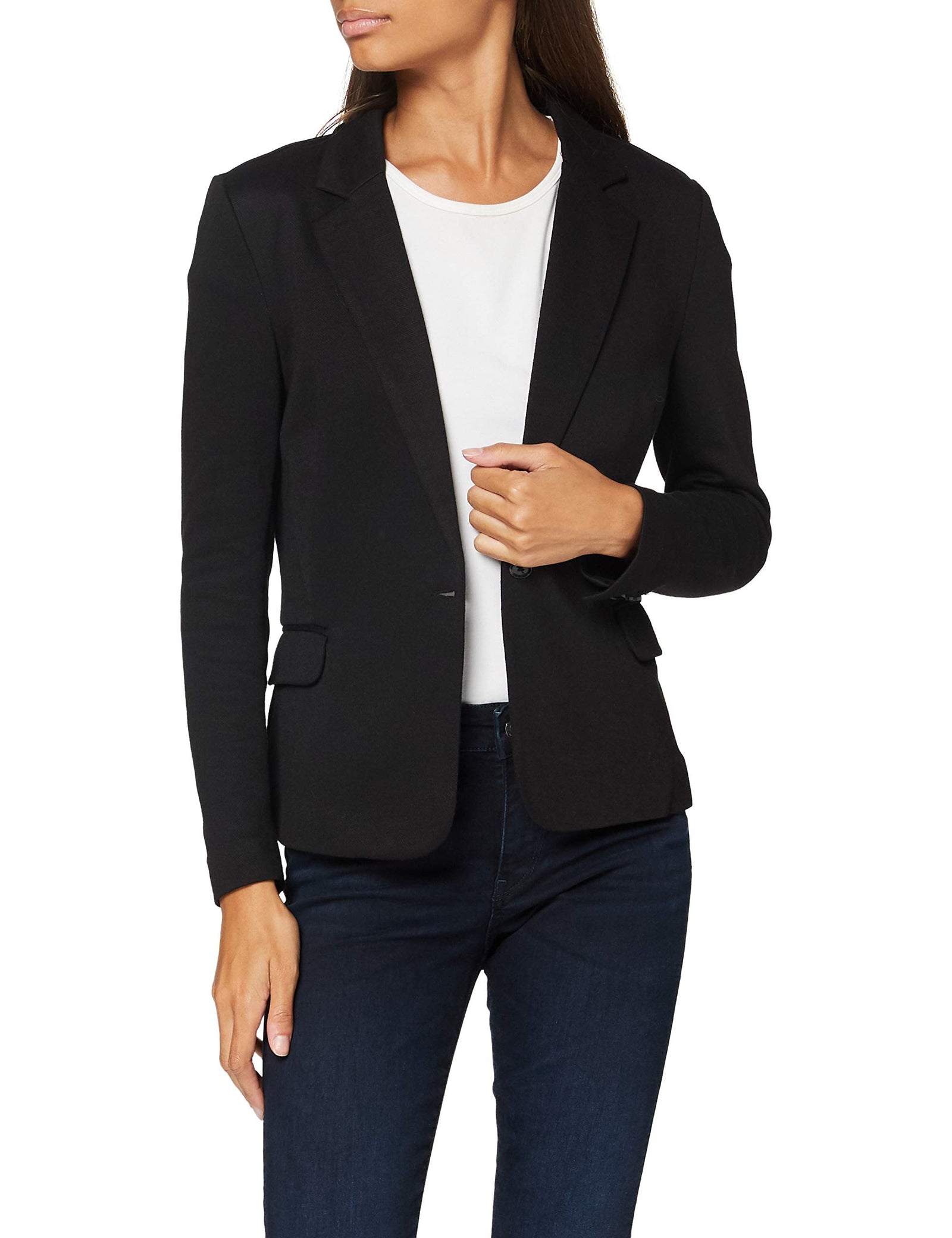 Vero Moda Women's VMJULIA L/S DNM Blazer , BLACK