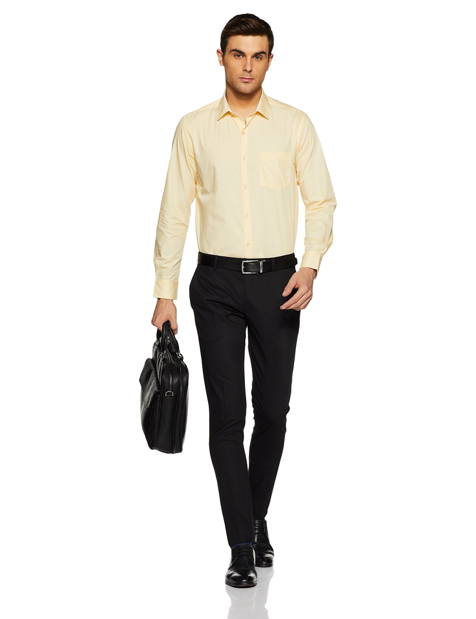 Diverse Men's Solid Regular Fit Formal Shirt