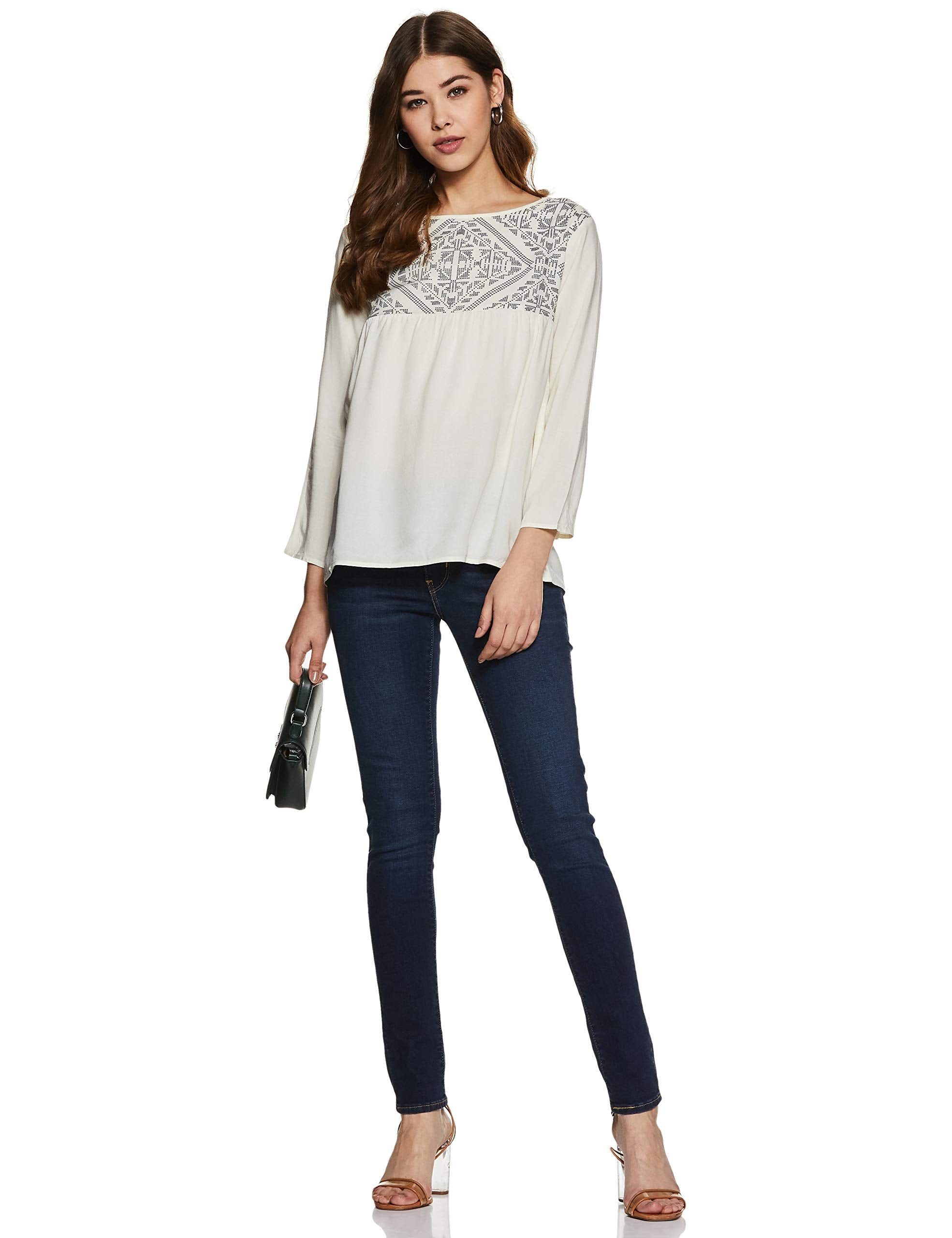 Styleville.in Women's Plain Regular Fit Top