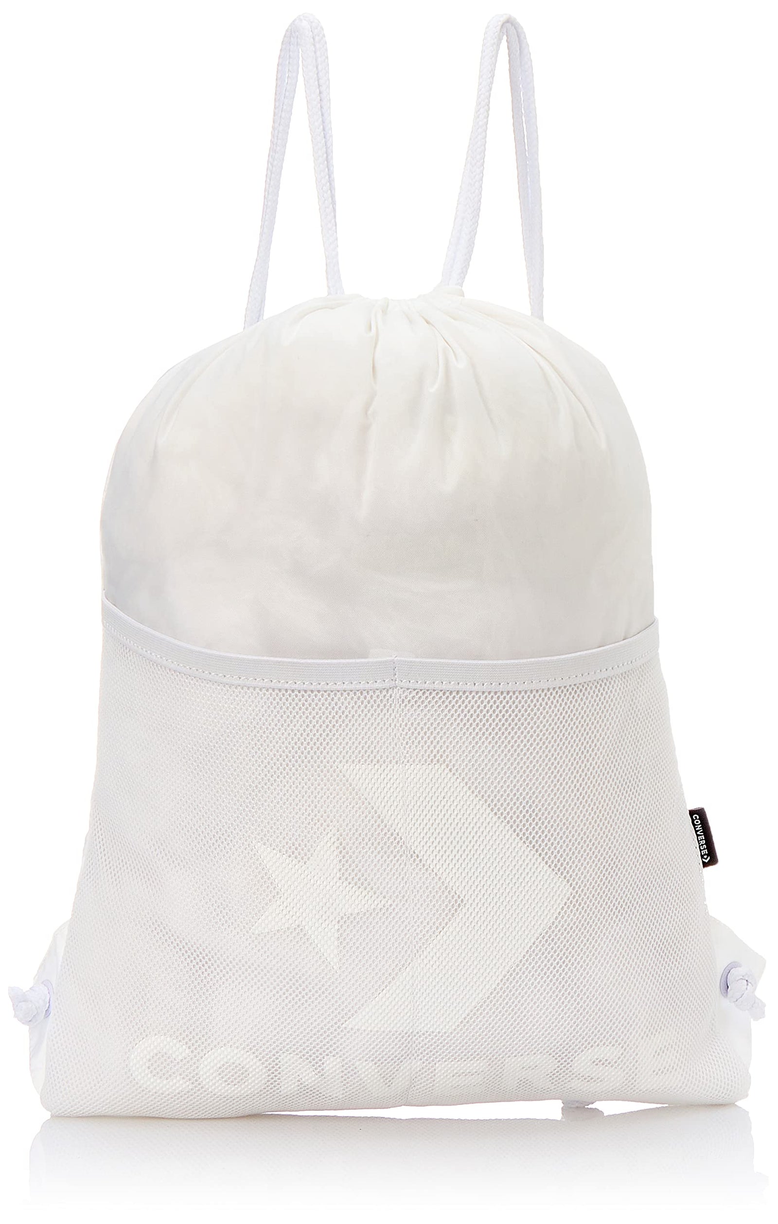 Converse Cinch Logo Print Drawstring Unisex Backpack - White