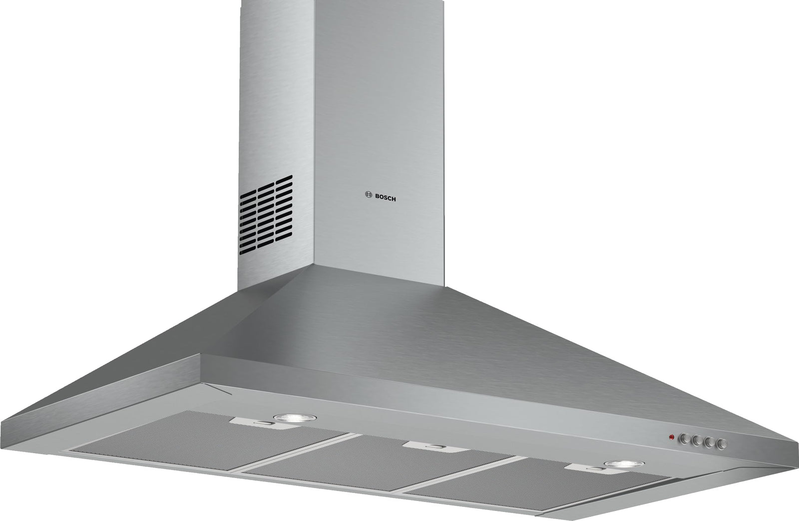Bosch Serie | 2, 90 cm Wall-mounted cooker hood Pyramidal Chimney Hood, Stainless Steel - DWP94CC50M, 1 Year Warranty