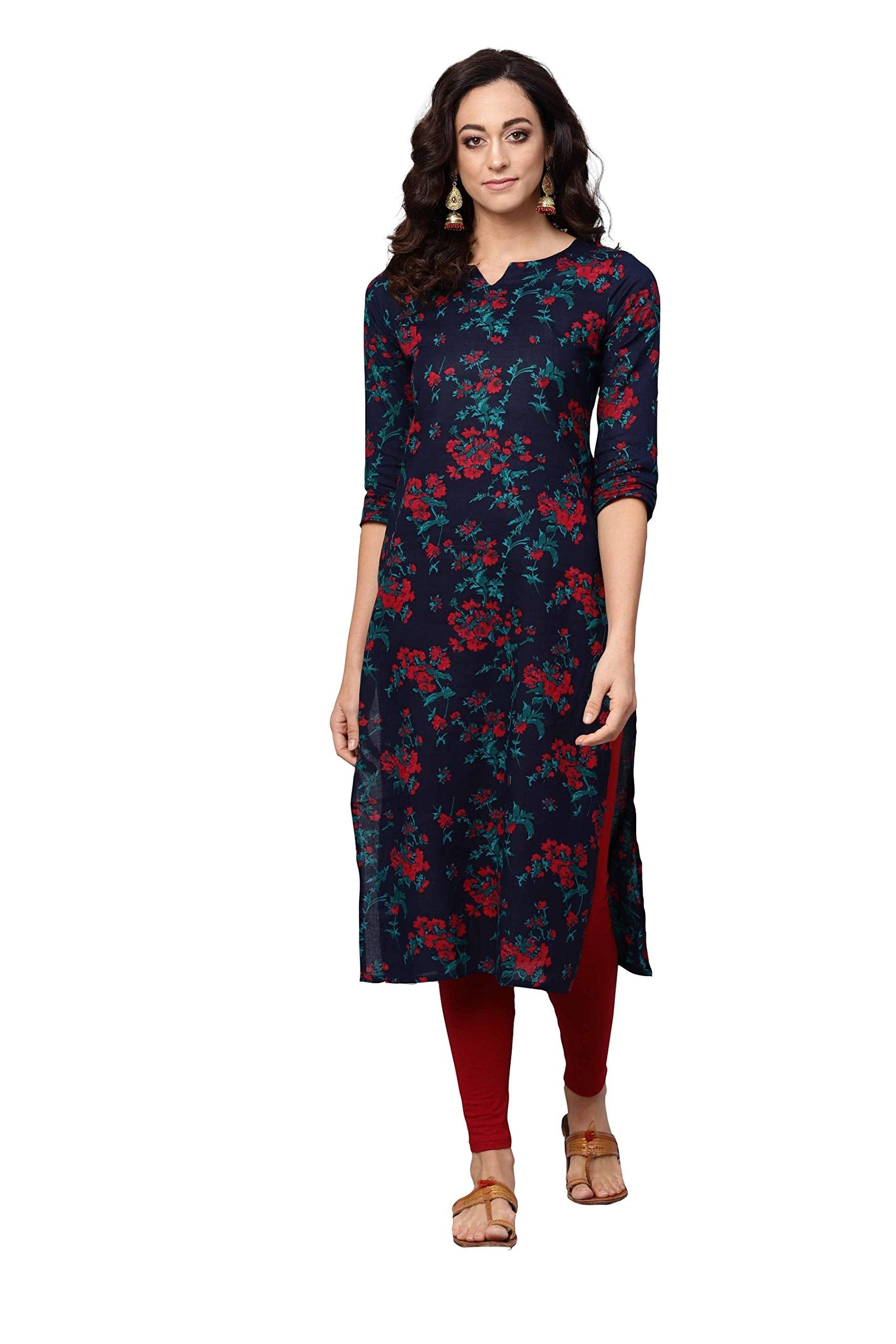 Vaamsi Women's VCK1066 A-Line Cloth/Fabric Kurta