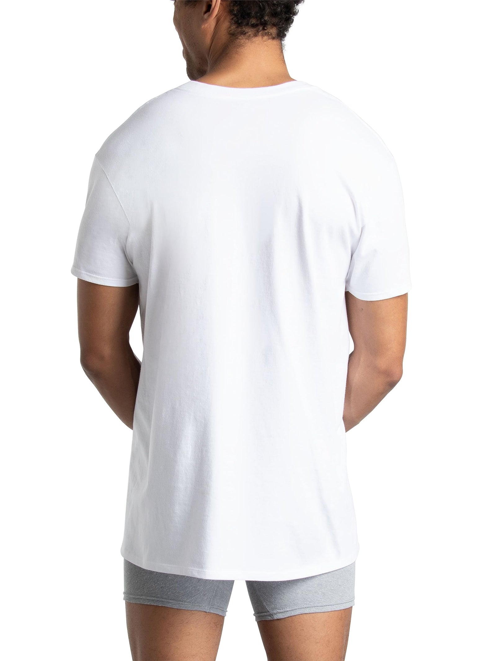 Fruit of the Loom Men's Stay Tucked V-Neck T-Shirt