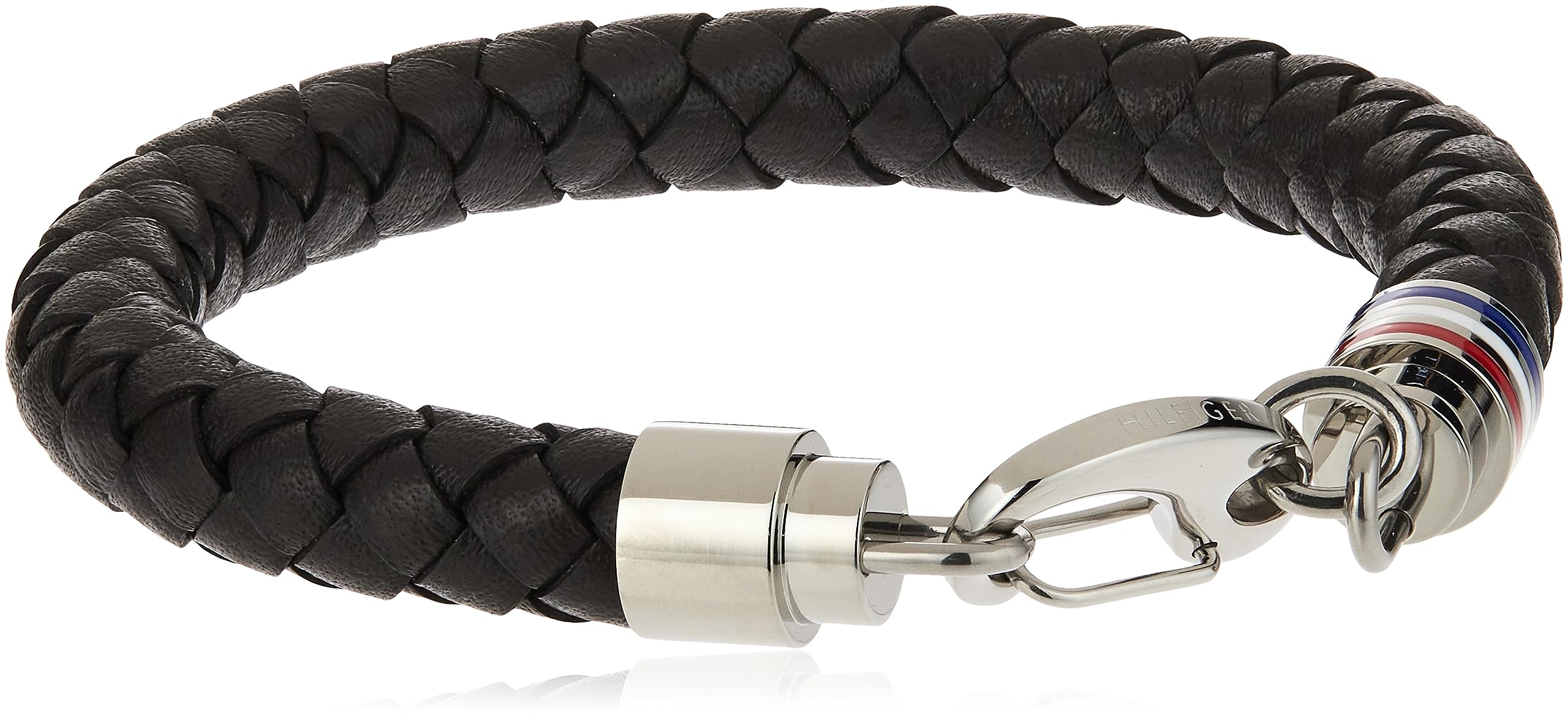 Tommy Hilfiger Leather And Stainless Steel Wrap Bracelet  Tommy Hilfiger   