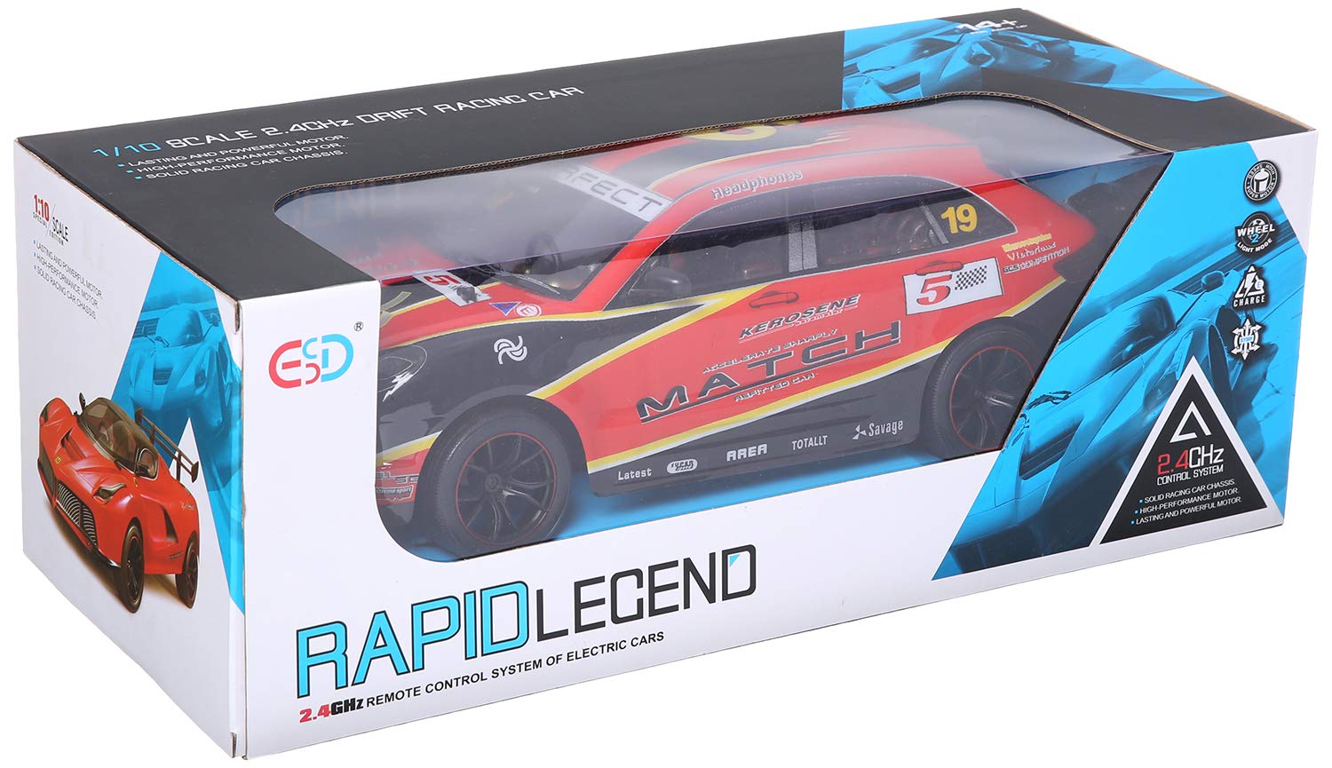 Rapid Legend Remote Control Car For Kids - Multi Color