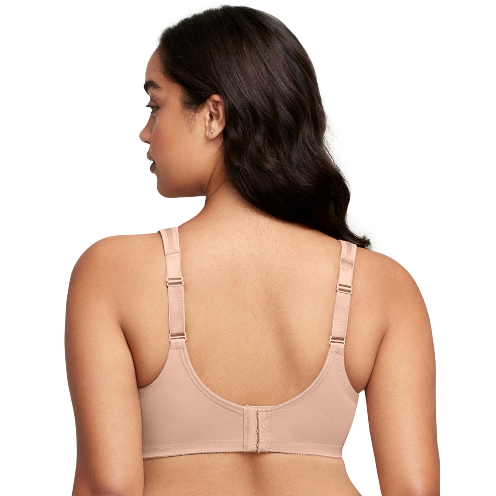 Glamorise Women's Full Figure Wirefree Minimizer Support Bra #1003 Size: 110D Color: Beige