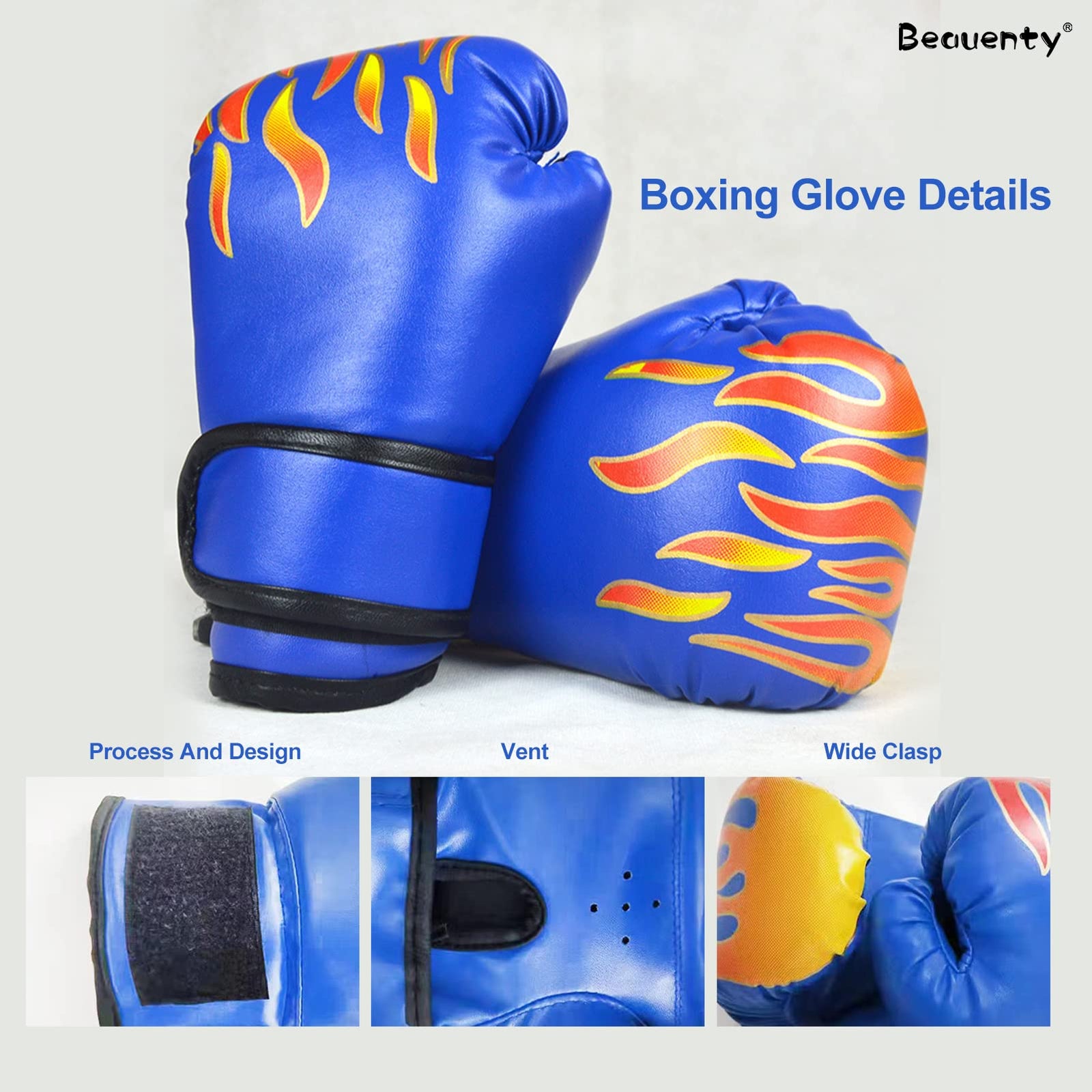 Beauenty Kids Boxing Gloves,Training Gloves Youth and Toddler Boxing Gloves,Ventilated Palm Multi Layered, for Punching Bag Kickboxing Muay Thai Mitts