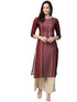 Vaamsi Women's VPK1651 Polyester Crepe A-Line Kurta