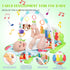 SKY-TOUCH Baby Play Mats: Kick and Play Piano Gym with Music and Lights