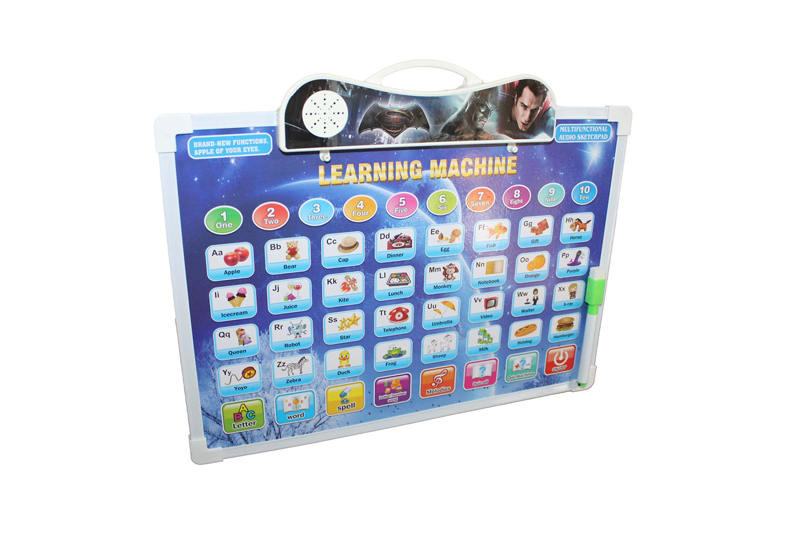 sound Learning board Bat and Super men