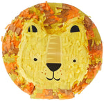 Unique Party 75896 Mini Party Lion Head Shaped 3D Pinata | 1 Pc, Multicolour