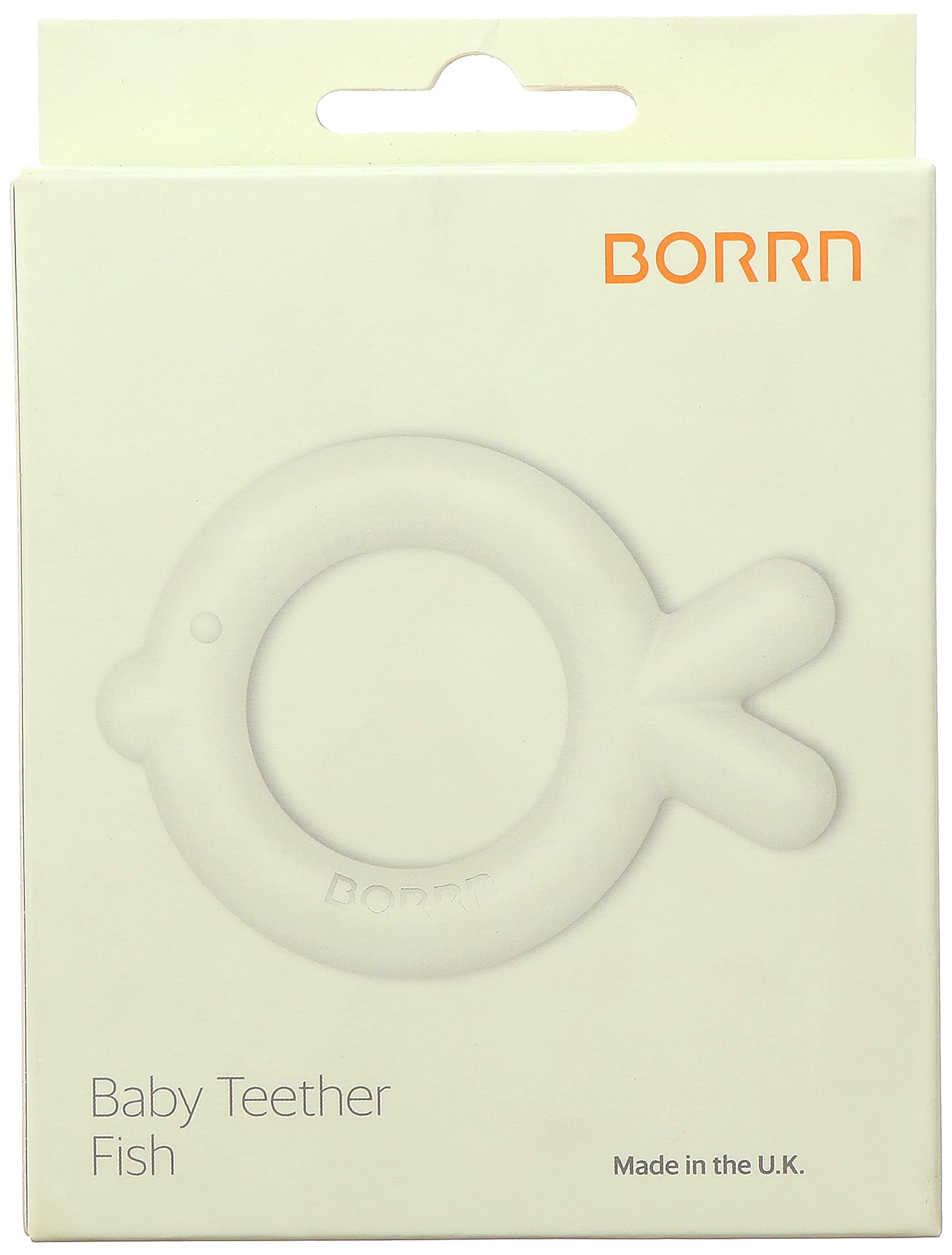 Borrn Silicone Fish Shaped Baby Teether - Green